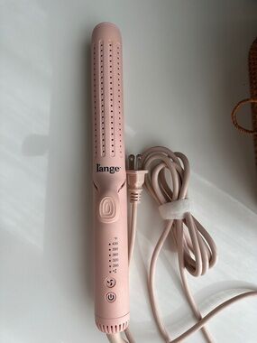 L'ange Le Duo 360 Airflow Stylet Pink Titanium Flat Iron Curling Wand